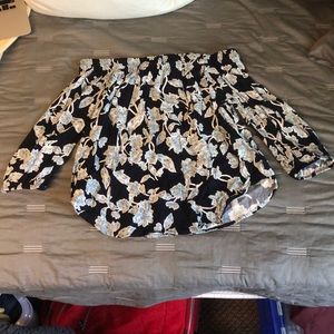 Floral Off The Shoulder Top